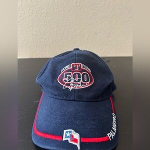 Navy Blue Baseball Cap with Red Accents